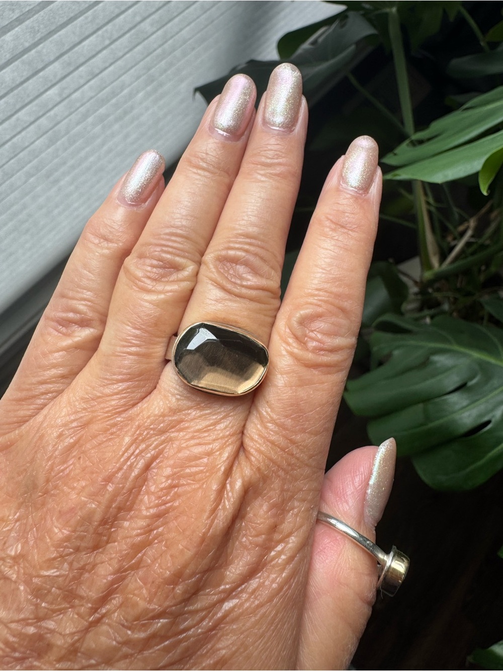 Jamie Joseph 14k & Sterling Silver Smoky Quartz Ring